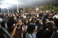 Antrean penonton Daniel Caesar di Java Jazz 2018.