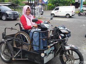 Mbak Sri, Sang Pemotor Difabel Diundang Arab Saudi Naik Haji