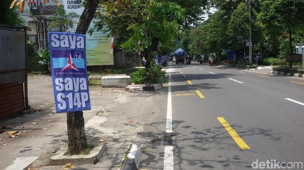 Salah satu spanduk AHY yang dipasang di Yogyakarta.