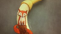 Tidak hanya membagikan gambar fruitdoodles buatannya. Ia juga membagikan video cara pembuatannya. Seperti lukisan rubah yang ia buat ini. Foto: Instagram @isteef