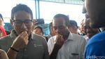 Foto: Sandiaga Tersengat Aroma Durian yang Bikin Gagal Fokus