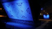 Dibangun dengan ornamen melayu yang dapat dilihat pada dinding dan pilar FO serta adanya lampu atraktif yang berganti warna sehingga sangat indah pada malam hari. Istimewa/Kementerian PUPR.