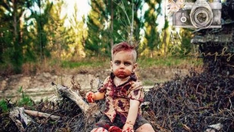 Cerita di Balik Photoshoot Bayi dengan Tema Zombie