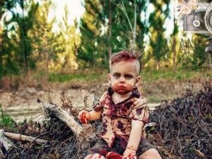 Cerita di Balik Photoshoot Bayi dengan Tema Zombie