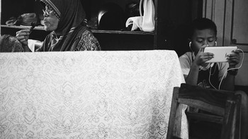 Akhirnya membuat foto menjadi sekadarnya tanpa warna dan kurang dramatis. Foto: Raditya Patria