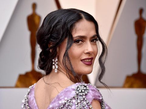 HOLLYWOOD, CA - MARCH 04:  Salma Hayek attends the 90th Annual Academy Awards at Hollywood & Highland Center on March 4, 2018 in Hollywood, California.  (Photo by Frazer Harrison/Getty Images)