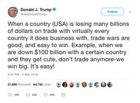 Membaca Kembali Twit-twit Trump Soal Bea Impor Baja