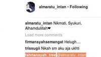 Meski begitu, di laman medsosnya, Almaratu sudah banyak kebanjiran komentar netizen terkait Caisar. Foto: istimewa