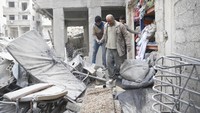 Bashar al-Assad menegaskan bahwa pasukannya akan terus melakukan operasi militer di wilayah Ghouta Timur. REUTERS/Bassam Khabieh.