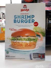 Mantap! Ada Udang <i>Juicy</i> dalam Setangkup Burger Wendy's yang Nikmat