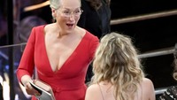Ternyata hal itu dilakukannya untuk menemui Meryl Streep. Kevin Winter/Getty Images.