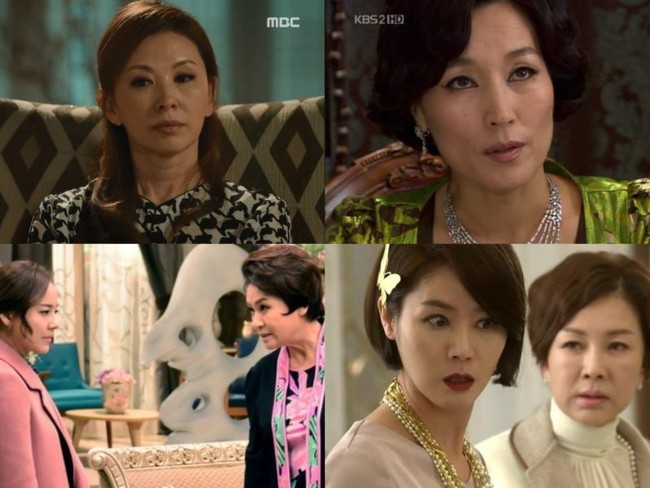 Selain itu, mereka juga sering tampil dengan riasan mata smokey dan wing eyeliner. Apalagi jika karakter ibu kaya itu adalah seorang antagonis. Foto: Soompi