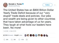 Membaca Kembali Twit-twit Trump Soal Bea Impor Baja