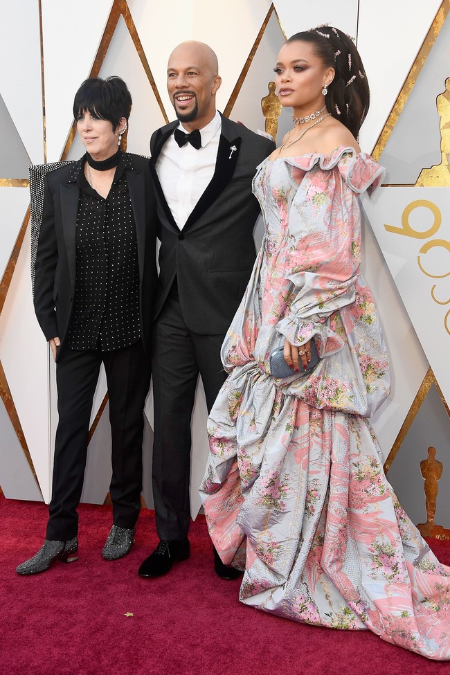 Di ajang ini, Andra naik pentas bersama rapper Common, menyanyikan Stand Up For Something yang merupakan soundtrack dari film Marshall. (Foto: Frazer Harrison/Getty Images)