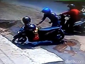 Gara-gara Helm Jatuh, Maling Motor Terbirit-birit Dikejar Korban