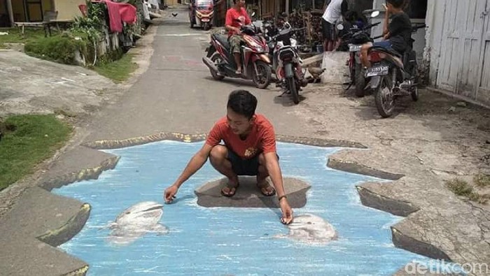 Foto Bermain Di Kampung 3 Dimensi Rembang