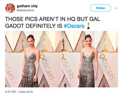 Kecantikan Gal Gadot di Piala Oscar Bikin Netizen Terkesima