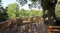 Dari area rooftop, traveler bisa bersantai sambil menikmati pemandangan 360 derajat hutan Prancis yang cantik. (dok. Atelier Lavit)