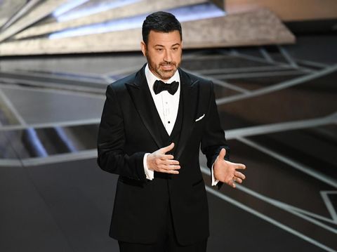 HOLLYWOOD, CA - MARCH 04:  Host Jimmy Kimmel speaks onstage during the 90th Annual Academy Awards at the Dolby Theatre at Hollywood & Highland Center on March 4, 2018 in Hollywood, California.  (Photo by Kevin Winter/Getty Images)
