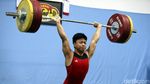 Aksi Para Lifter di Tes Angkat Besi PABBSI