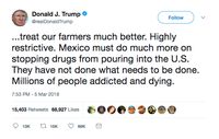 Trump Jadikan Bea Impor Baja Senjata Negosiasi NAFTA
