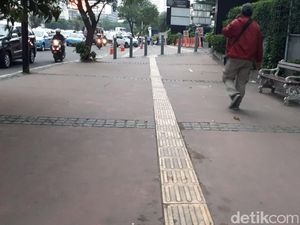 Penampakan Trotoar di Sudirman-Thamrin yang akan Dirombak Anies