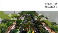 Kondisi trotoar Sudirman-Thamrin sebelum ditata