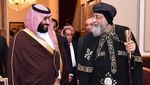 Foto: Putra Mahkota Saudi Temui Imam Besar Al-Azhar dan Kepala Gereja