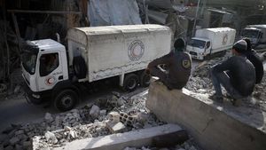 Bulan Sabit Merah Masuki Ghouta Timur