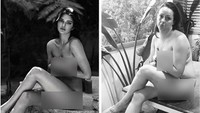 Celeste Barber pun turut memparodikan foto nude Kendall Jenner belum lama ini. (Dok. Instagram/celestebarber)