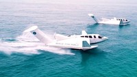 Air Fish 8 diklaim lebih aman dari pesawat amfibi karena hanya mengudara beberapa meter saja di atas permukaan air. Kapal ini bisa mengangkut 2 pengemudi, serta 6-8 orang penumpang. (Wigetworks)