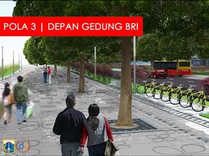 Desain Wajah Baru Trotoar Sudirman-Thamrin Gagasan Anies