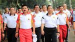 Panglima TNI dan Kapolri Jalan Sehat Bersama