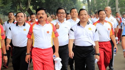 Panglima TNI dan Kapolri Jalan Sehat Bersama