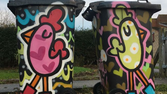 Grafiti Hasil Karya Ibu dan Anak Ini Keren Banget!