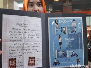 Ketika Dilan Hadir dalam Bentuk Prangko dan Kartu Pos