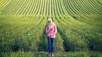 Angle kamera drone pun harus diarahkan pada titik tertentu tersebut. Bisa naik tiap 10 meter dan maju tiap 10 meter, lalu memfoto di tiap ketinggian dan jarak itu.  Foto: instagram.com/dodiefdi