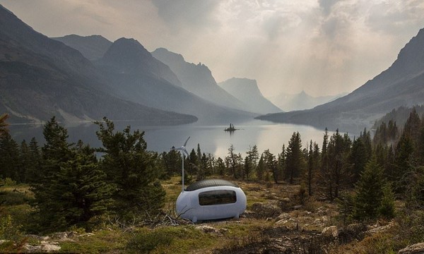 The Ecocapsule bisa dipindahkan kemanapun traveler mau. Bisa di tengah hutan, di tepi danau, atau ditarik seperti karavan. (The Ecocapsule) The Ecocapsule bisa dipindahkan kemanapun traveler mau. Bisa di tengah hutan, di tepi danau, atau ditarik seperti karavan. (The Ecocapsule)