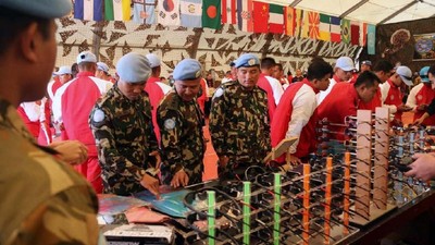 Satgas Indobatt Gelar Bazar Murah di Libanon Selatan