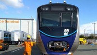 Ini adalah penampakan kereta MRT Jakarta yang diproduksi dari Jepang. Istimewa/PT MRT Jakarta.
