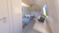 Desainnya simpel dan elegan. Yang lebih pentingnya lagi, rumah ini ramah lingkungan. (The Ecocapsule)