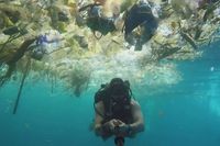Saat laut Nusa Penida tercemar sampah (Rich Horner/ABC Australia)