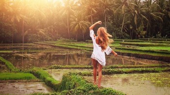 Ini saat Pamela berlibur ke Bali. Foto: Instagram