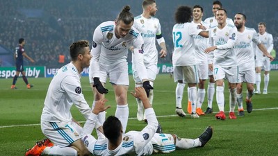 Foto: Madrid Depak PSG dari Liga Champions