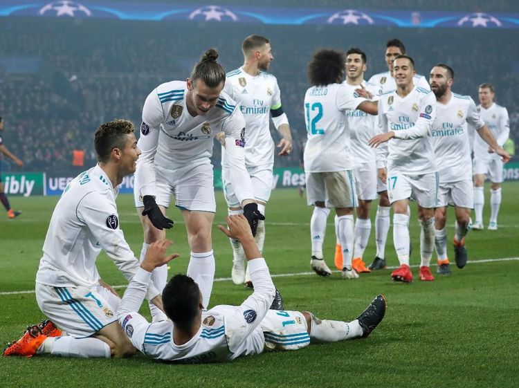 Foto: Madrid Depak PSG dari Liga Champions