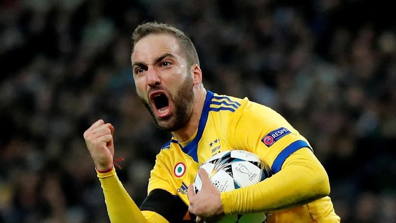 Gonzalo Higuain, penyerang Juventus (Eddie Keogh/REUTERS) Gonzalo Higuain, penyerang Juventus (Eddie Keogh/REUTERS)