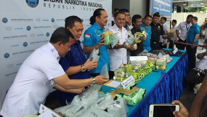 BNN Sita 53 Kg Sabu dan 70 Ribu Ekstasi di Februari 2018