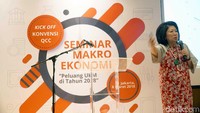 Seminar menghadirkan pembicara Menteri Pariwisata dan Ekonomi Kreatif Periode 2011 - 2014 sekaligus Penasehat YDBA Mari Elka Pangestudi dan Finance and Funding Director Bank Tabungan Pensiunan Nasional (BTPN) Arief Harris Tanjung. Pool/YDBA.