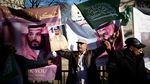 Foto: Demo Yaman Warnai Kunjungan Putra Mahkota Saudi di Inggris