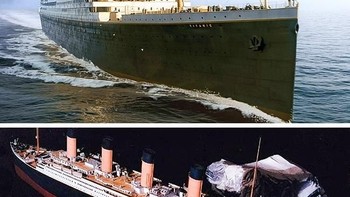 Kapal dalam film Titanic juga dibuat dalam ukuran mini. (Foto: Brightside)